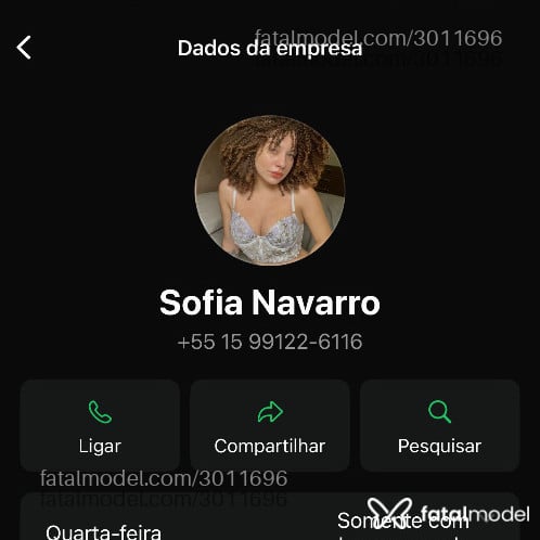 Acompanhante mulher com cabelo castanho de olhos verdes em Sorocaba - Sofia Navarro