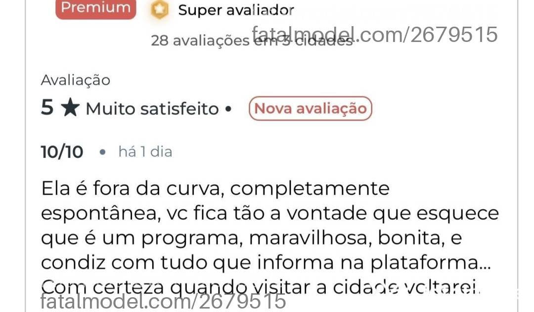 Acompanhante mulher morena (o) de olhos castanhos - Karina