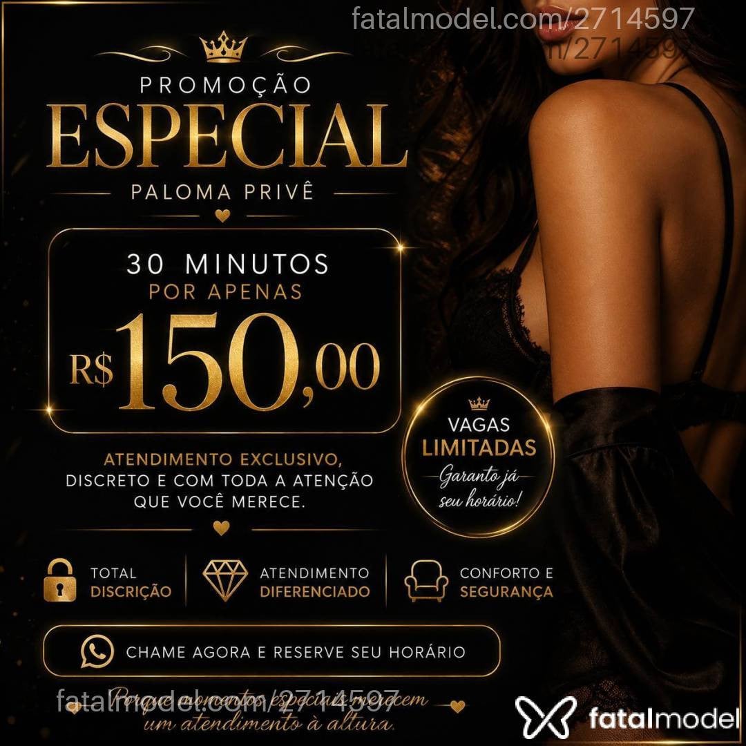 Acompanhante mulher morena (o) de olhos castanhos em São Paulo - Paloma