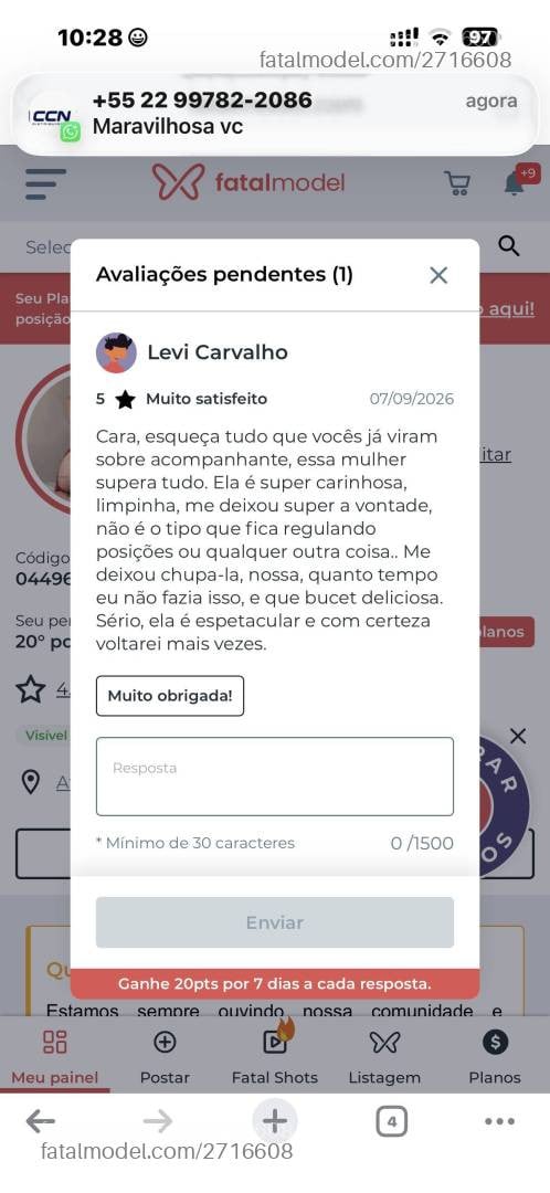 Acompanhante mulher morena (o) de olhos pretos - Isa Borges