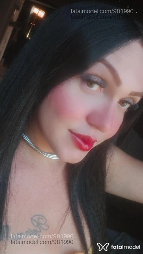 Acompanhante mulher trans com cabelo castanho de olhos castanhos em Tremembé - Andy Gabryelly