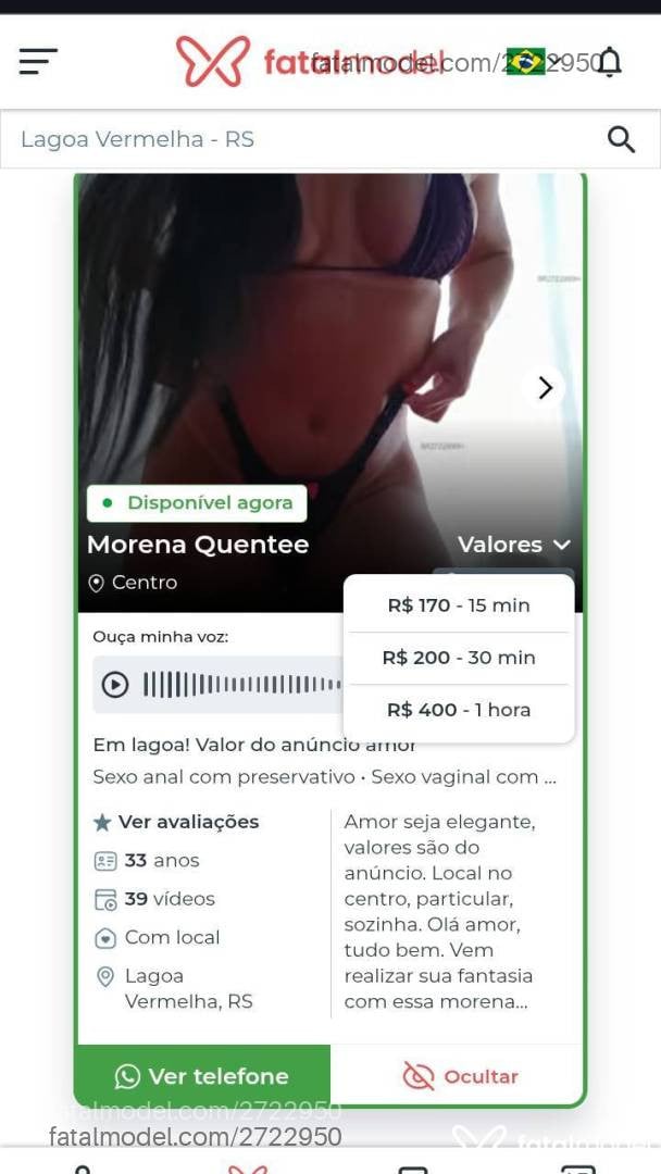 Acompanhante mulher morena (o) de olhos pretos - Morena Quentee