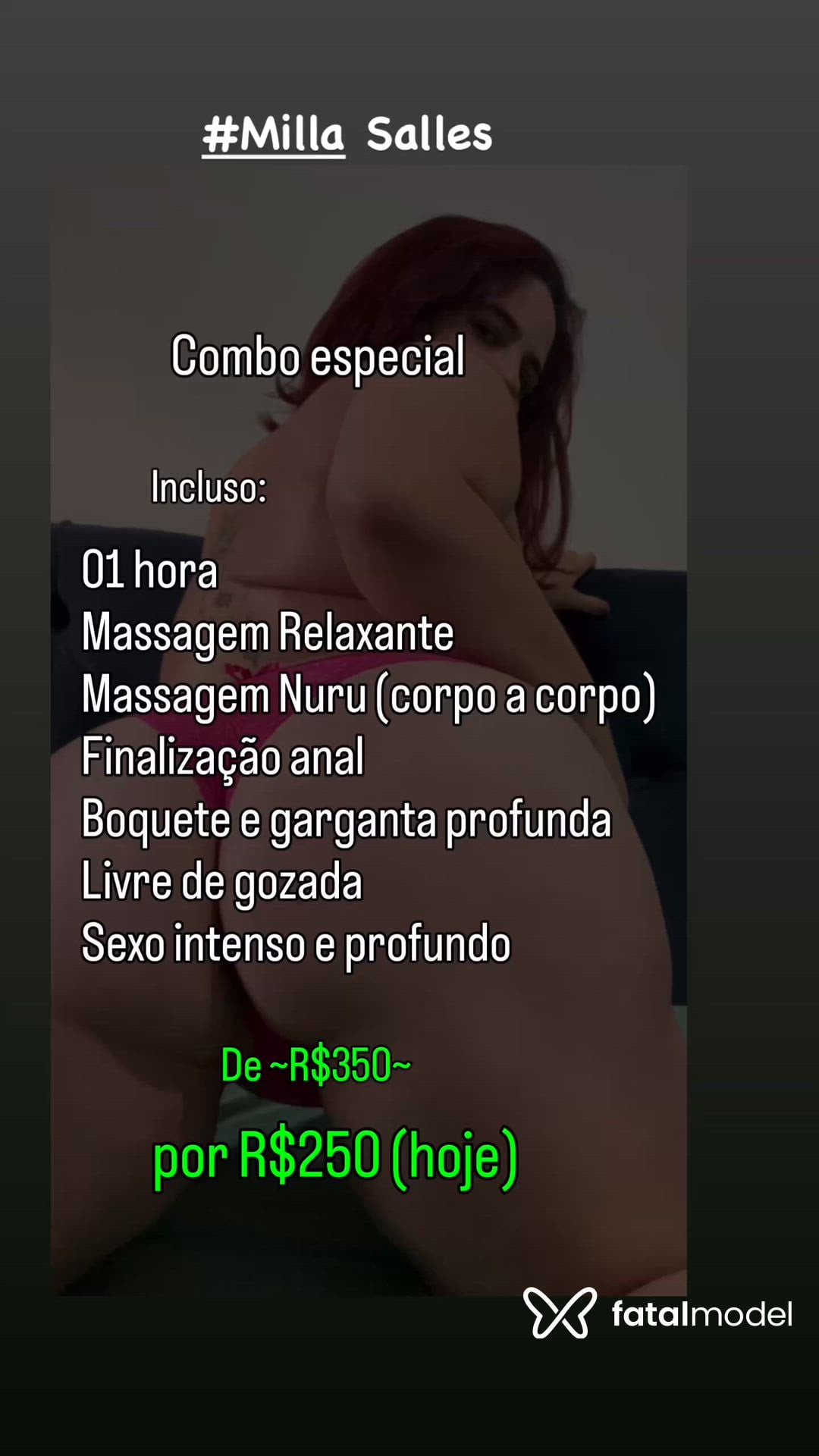 Acompanhante mulher ruiva (o) de olhos castanhos - Milla Salles Acompanhante mulher ruiva (o) de olhos castanhos - Milla Salles