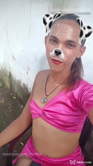 Acompanhante mulher trans com cabelo castanho de olhos pretos em Marabá - Kauanny