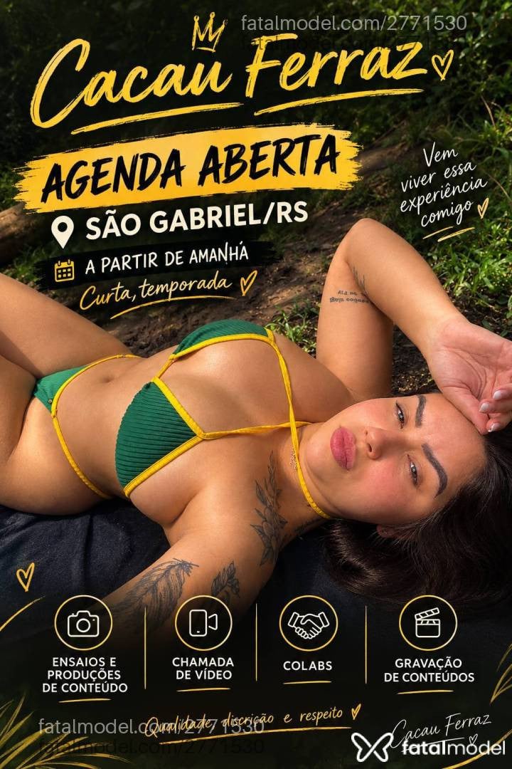 Acompanhante mulher com cabelo castanho de olhos verdes - Cacau