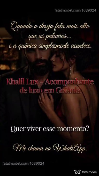 Acompanhante homem morena (o) de olhos verdes em Goiânia - Kalil Lux