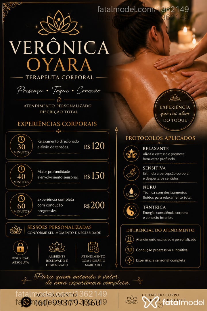 Acompanhante mulher morena (o) de olhos castanhos em Itaberaí - Verônica Oyara