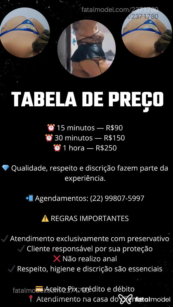Acompanhante mulher morena (o) de olhos pretos em Saquarema - Sexgirla