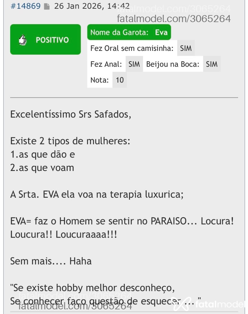 Acompanhante mulher morena (o) de olhos castanhos em São Paulo - Eva
