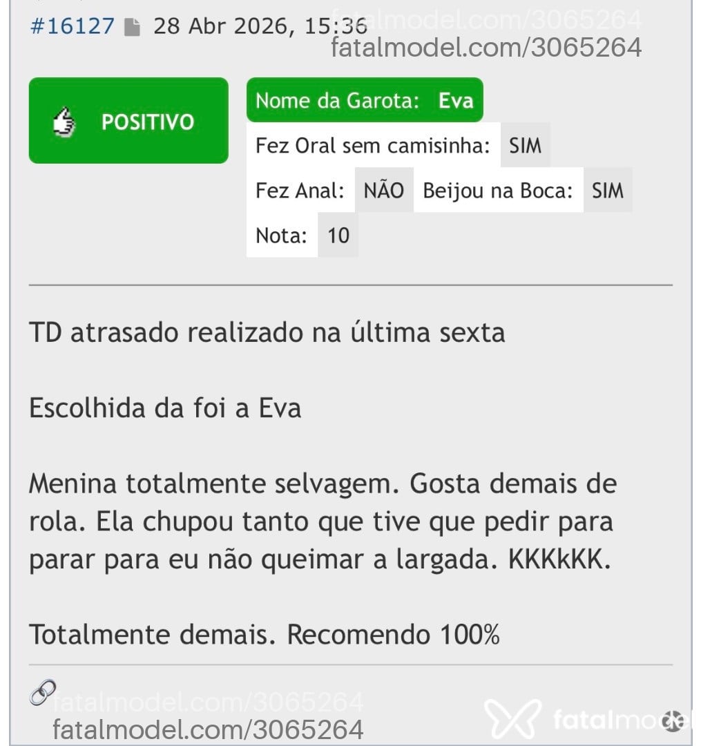 Acompanhante mulher morena (o) de olhos castanhos em São Paulo - Eva