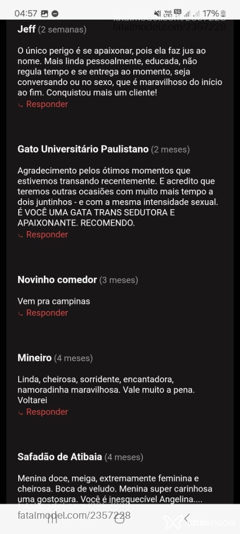 Acompanhante mulher trans loira (o) de olhos castanhos em São Paulo - Angelina