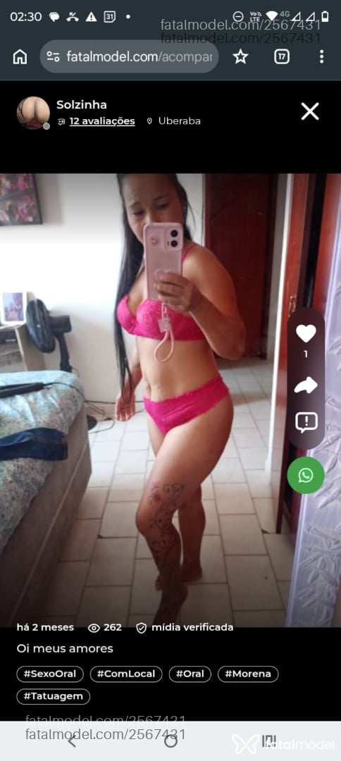 Acompanhante mulher morena (o) de olhos castanhos - Solzinha