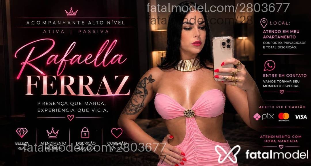 Acompanhante mulher trans morena (o) de olhos castanhos - Rafaella Ferraz