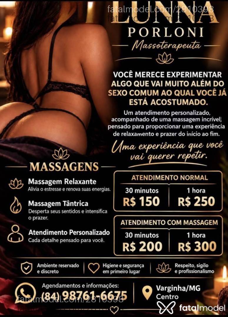 Acompanhante mulher morena (o) de olhos pretos - Lunna Porloni