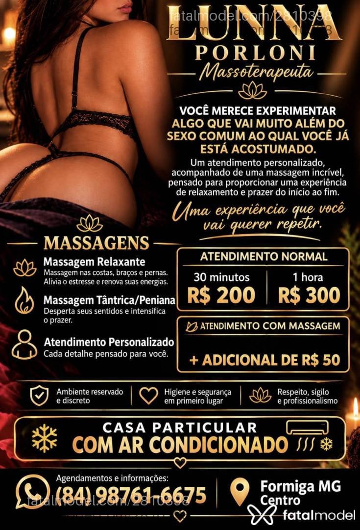 Acompanhante mulher morena (o) de olhos pretos - Lunna Porloni