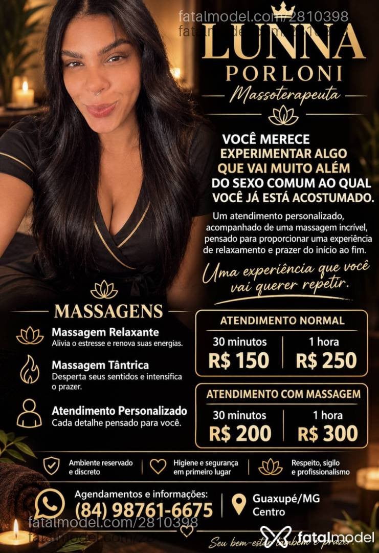 Acompanhante mulher morena (o) de olhos pretos - Lunna Porloni