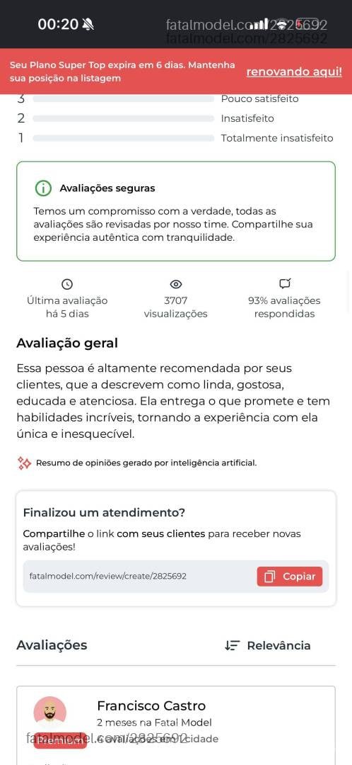 Acompanhante mulher morena (o) de olhos pretos - Monalisa