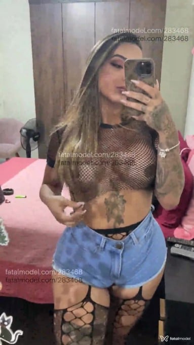 Acompanhante mulher trans com cabelo castanho de olhos castanhos em Franca - Anita