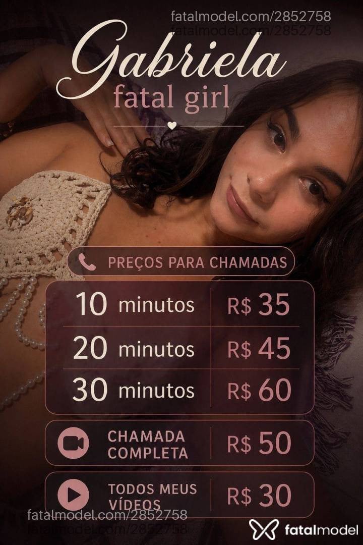 Acompanhante mulher trans com cabelo castanho de olhos castanhos em Virtual - Gabriela