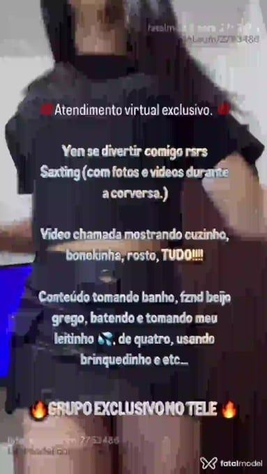 Acompanhante mulher trans morena (o) de olhos castanhos em Virtual - Lara Lins