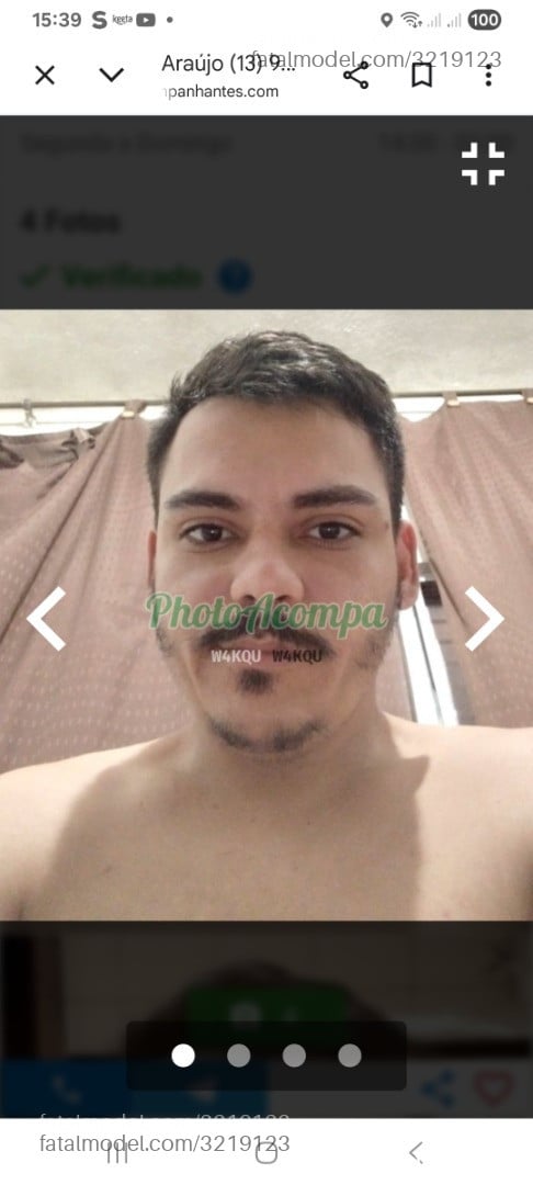 Acompanhante homem com cabelo castanho de olhos castanhos em Santos - Luiz Henrique
