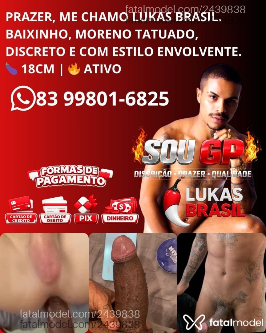 Acompanhante homem morena (o) de olhos castanhos em João Pessoa - Lukas Brasil