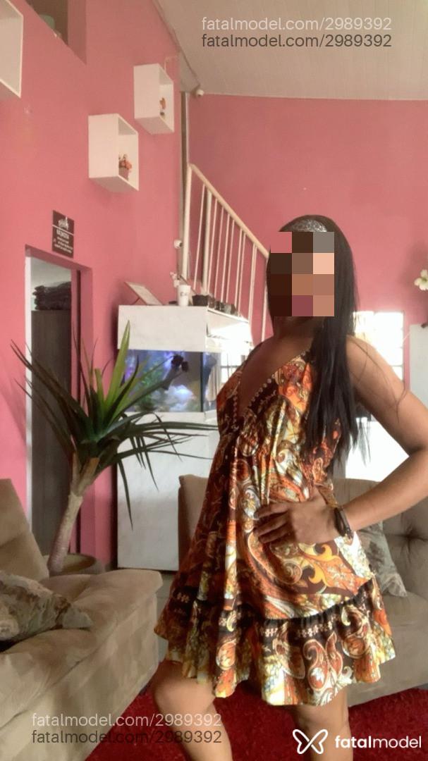 Acompanhante mulher trans com cabelo castanho de olhos castanhos em Rio Verde - Andy