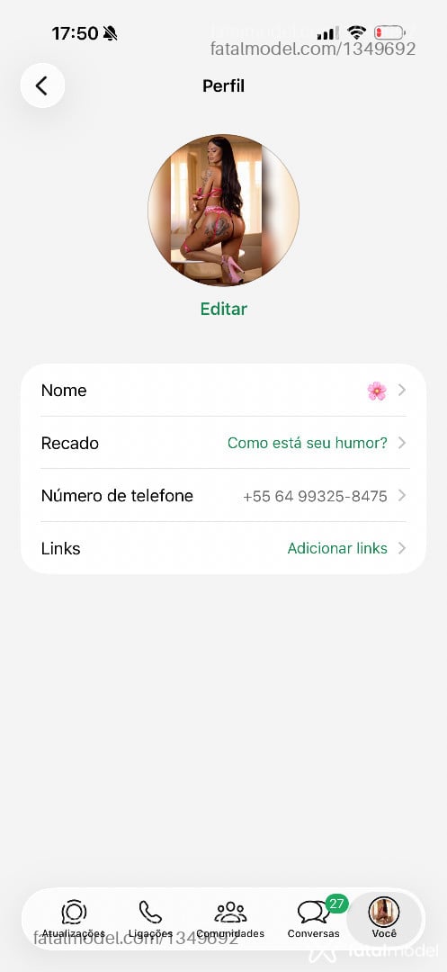Acompanhante homem trans morena (o) de olhos castanhos em Morrinhos - Pérola