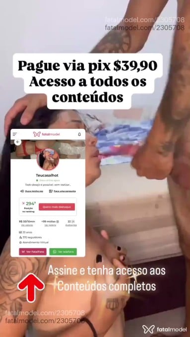 Acompanhante mulher morena (o) de olhos castanhos em Virtual - Teucasalhot