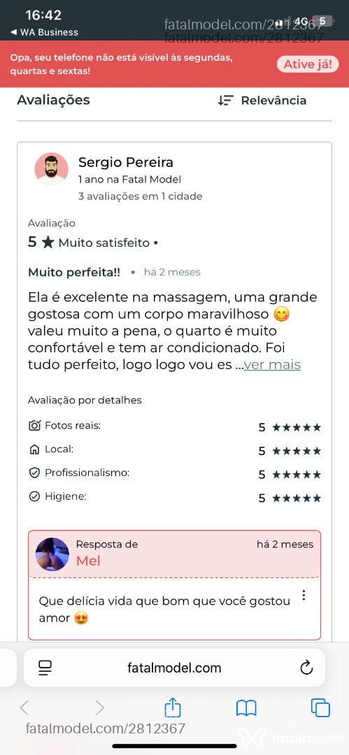 Acompanhante mulher com cabelo castanho de olhos castanhos em Fortaleza - Mel