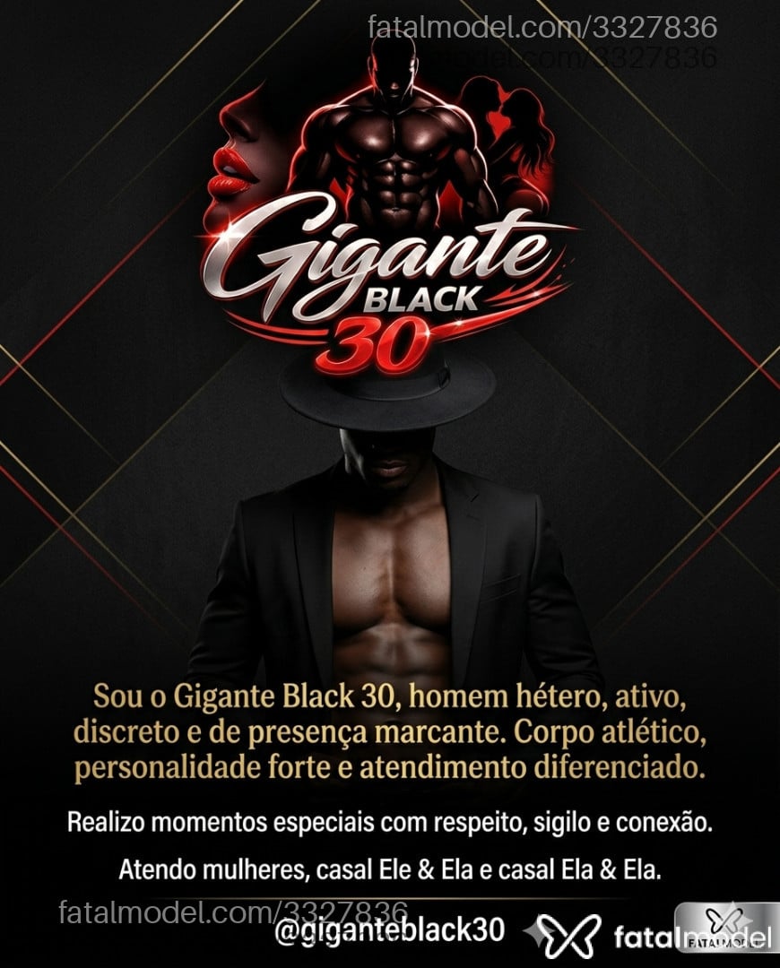 Acompanhante homem morena (o) de olhos castanhos em Rio de Janeiro - Gigante Black