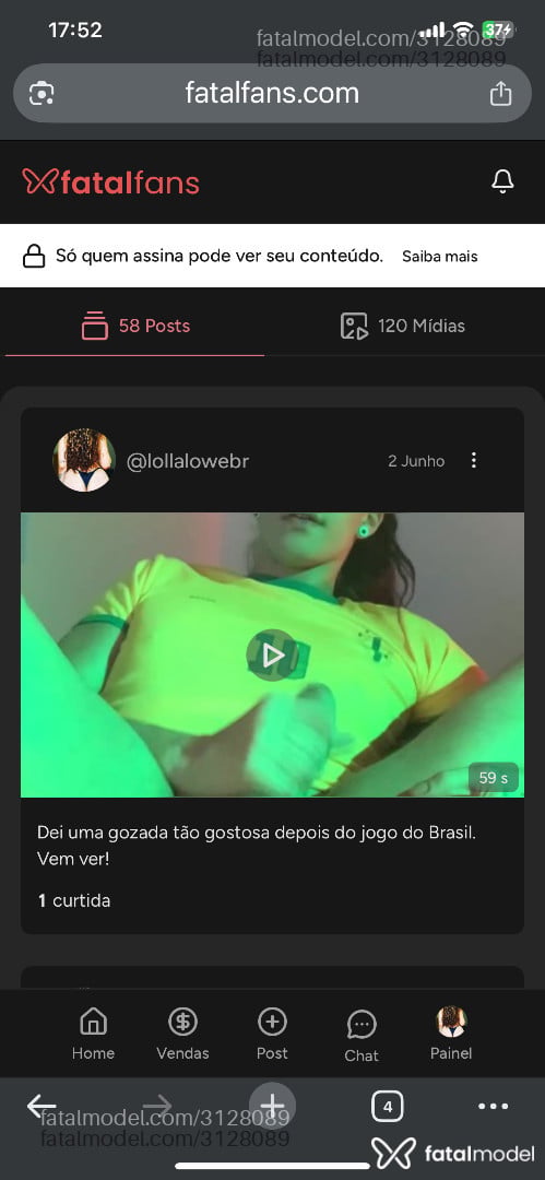 Acompanhante mulher trans com cabelo castanho de olhos castanhos em Juiz de Fora - Lolla