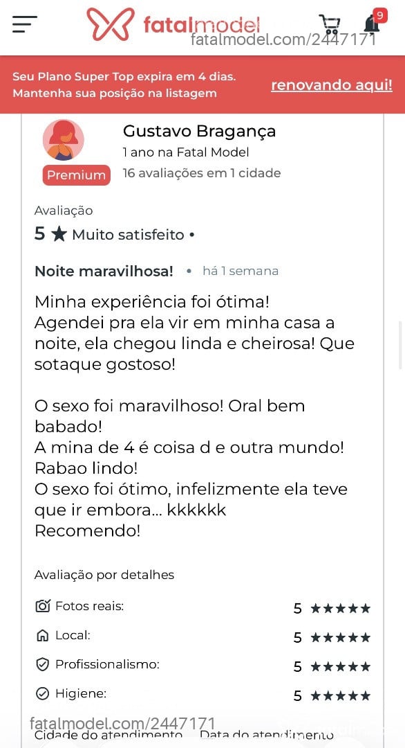 Acompanhante mulher morena (o) de olhos castanhos em Macaé - Yasmin