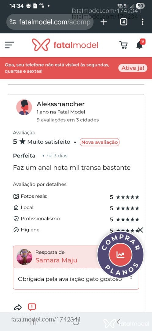 Acompanhante mulher morena (o) de olhos castanhos em Vilhena - Samara Maju