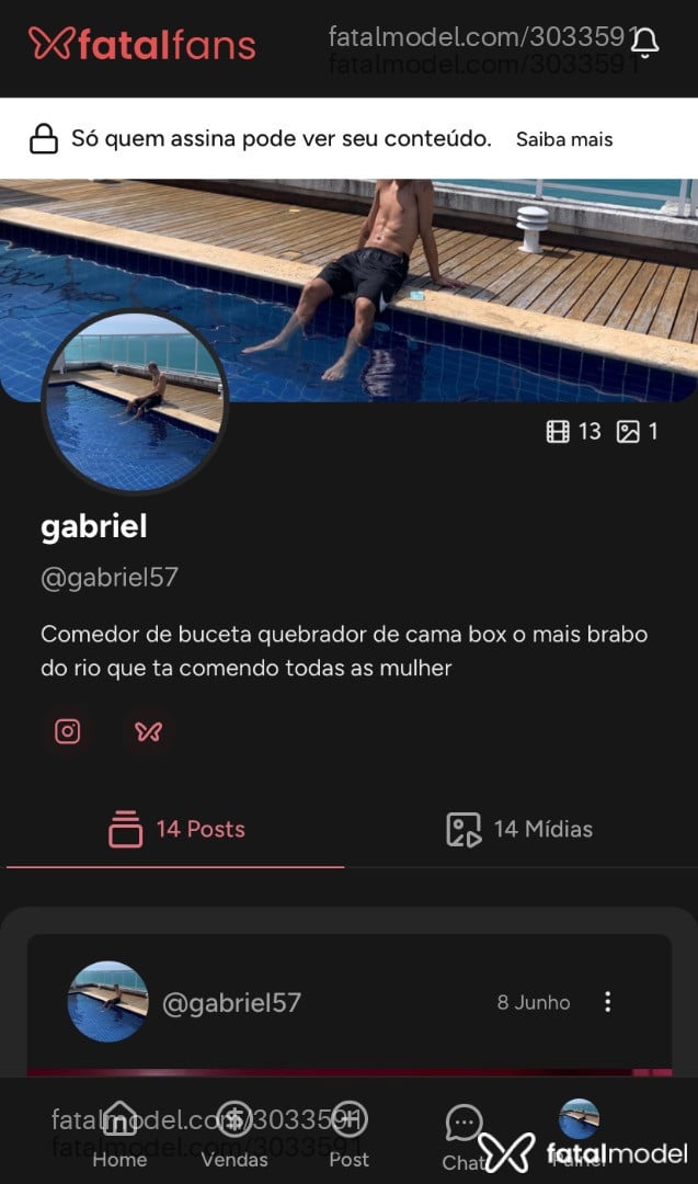 Acompanhante homem morena (o) de olhos pretos em Macaé - Gabriel