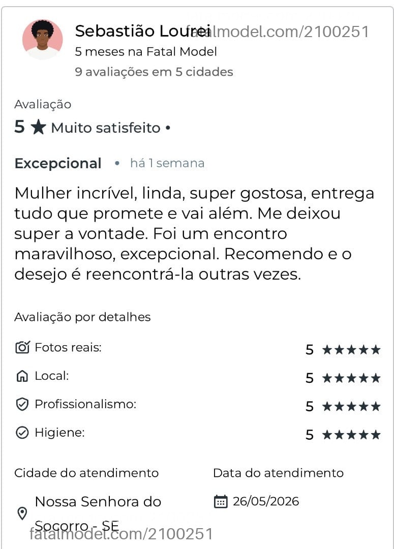 Acompanhante mulher morena (o) de olhos castanhos em Aracaju - Maria