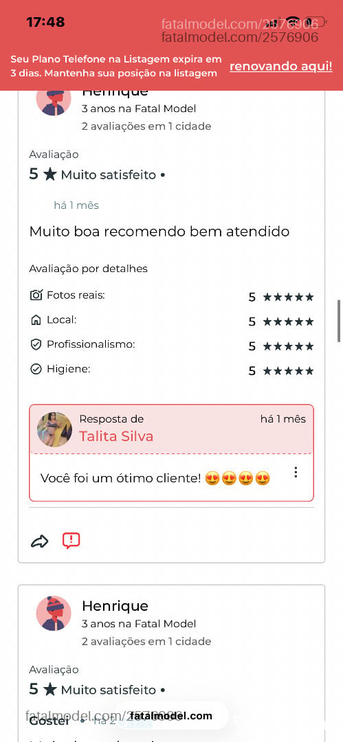 Acompanhante mulher morena (o) de olhos pretos em Uberlândia - Talita Silva