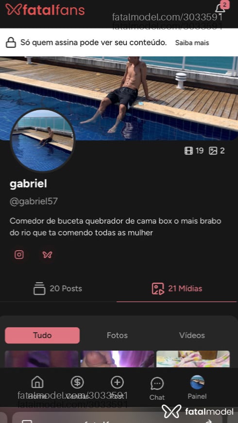 Acompanhante homem morena (o) de olhos pretos em Macaé - Gabriel
