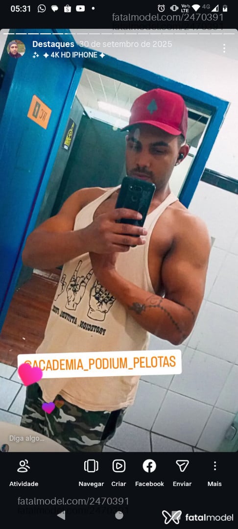 Acompanhante homem morena (o) de olhos castanhos em Pelotas - Theblack