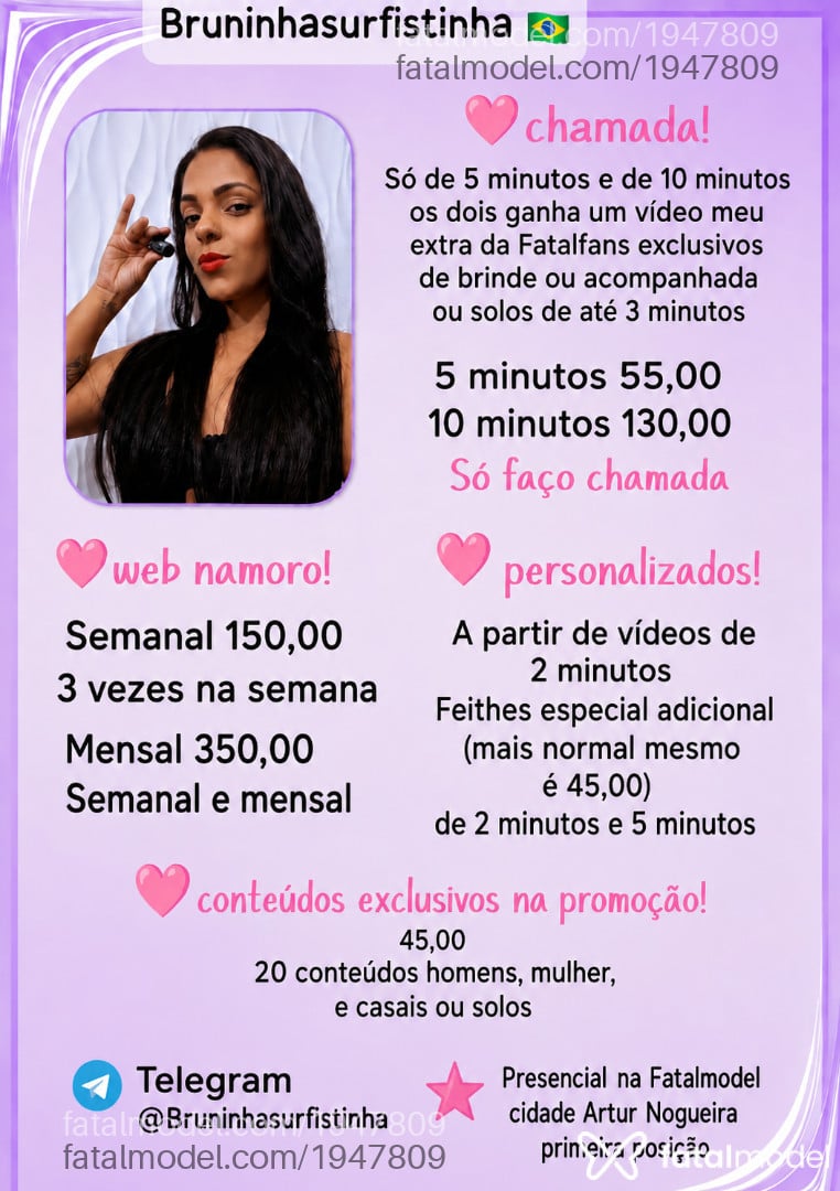 Acompanhante mulher com cabelo castanho de olhos castanhos em Artur Nogueira - Bruninhaasurfis