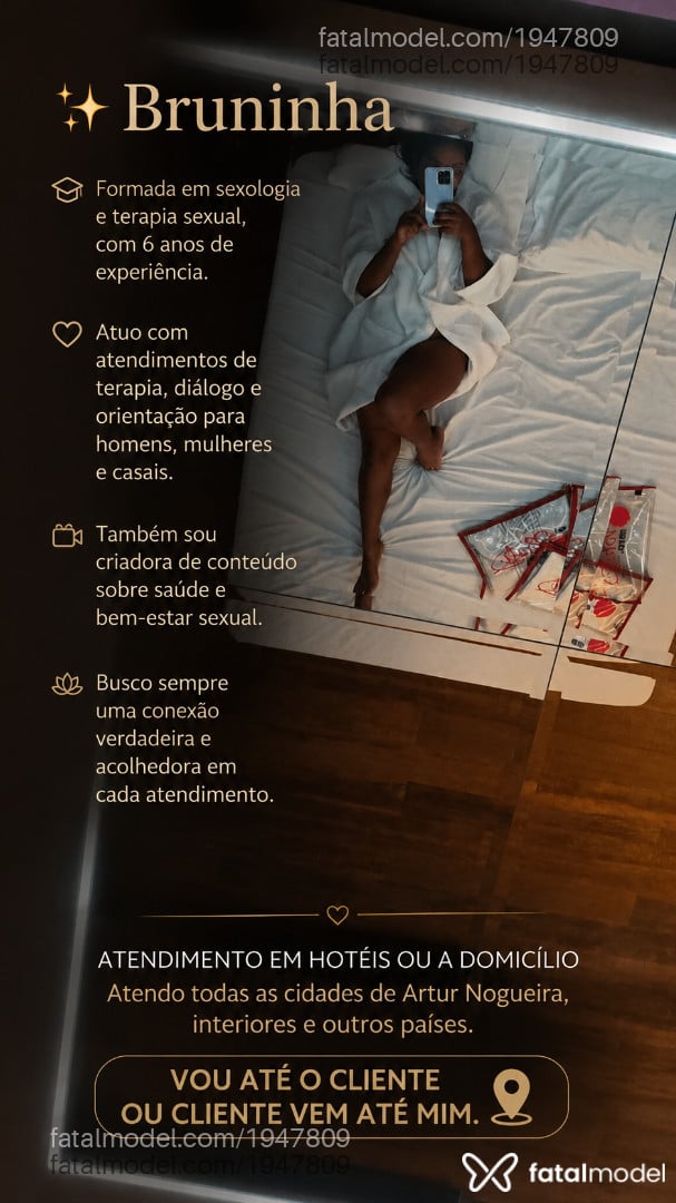 Acompanhante mulher com cabelo castanho de olhos castanhos em Artur Nogueira - Bruninhaasurfis
