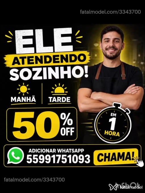 Acompanhante homem morena (o) de olhos pretos em Santa Maria - Derik Jheny