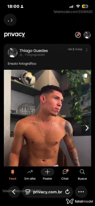 Acompanhante homem com cabelo castanho de olhos mel em Belo Horizonte - Tiago Guedes