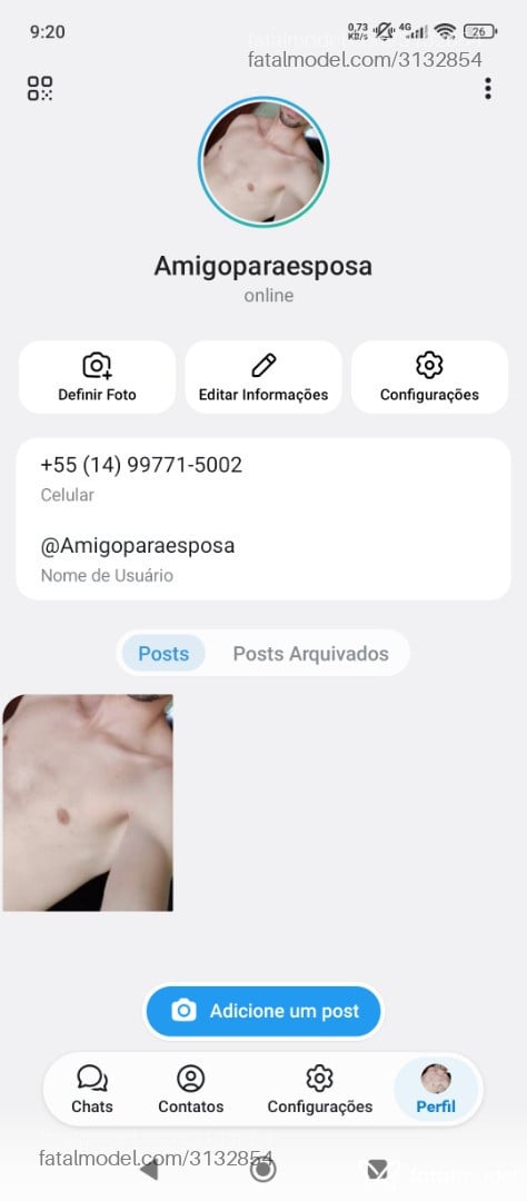 Acompanhante homem com cabelo castanho de olhos castanhos em Ourinhos - Amanteparamulher