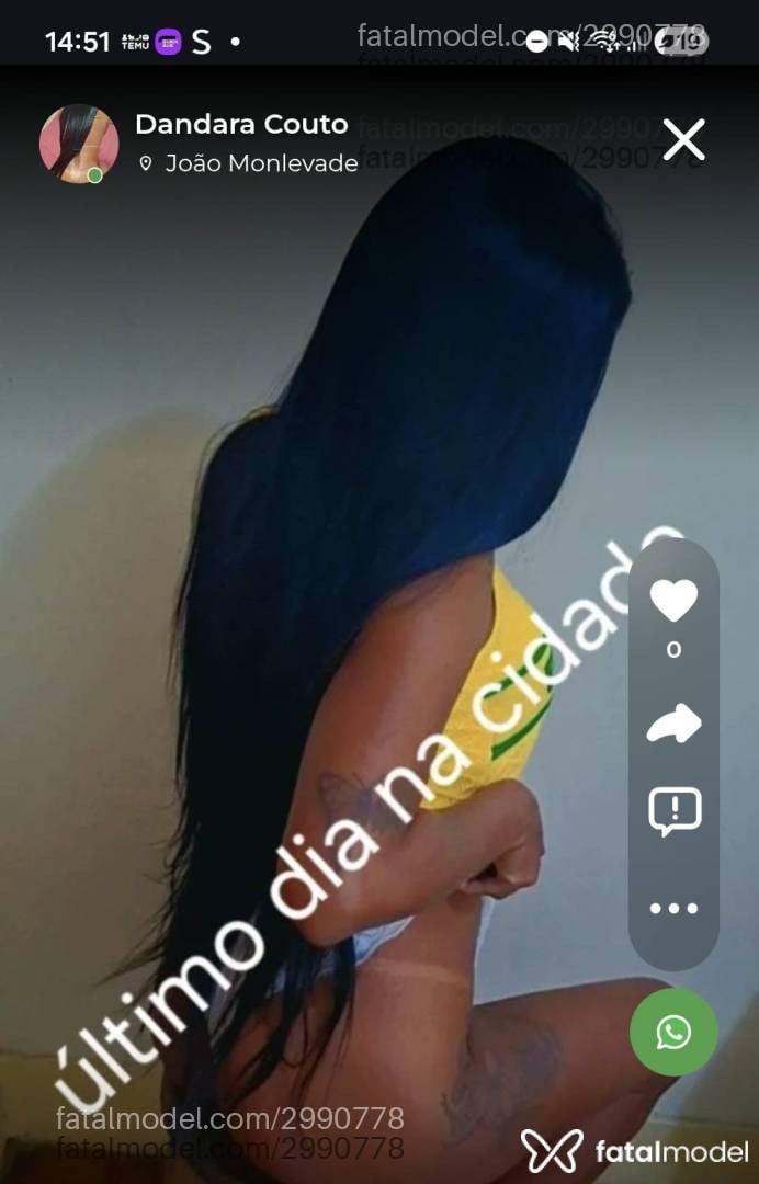 Acompanhante mulher morena (o) de olhos pretos - Dandara Couto Acompanhante mulher morena (o) de olhos pretos - Dandara Couto