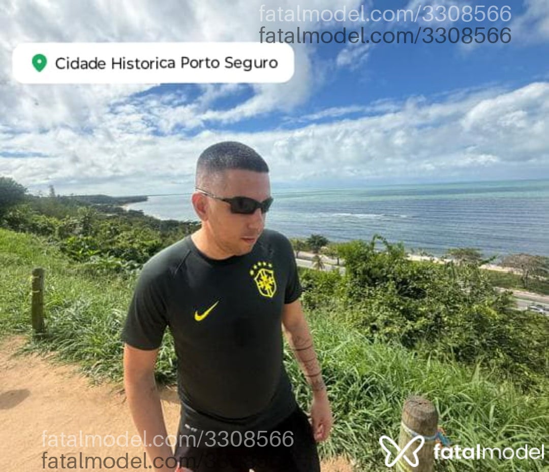 Acompanhante homem sem cabelo de olhos pretos em Porto Seguro - Vinícius Luan