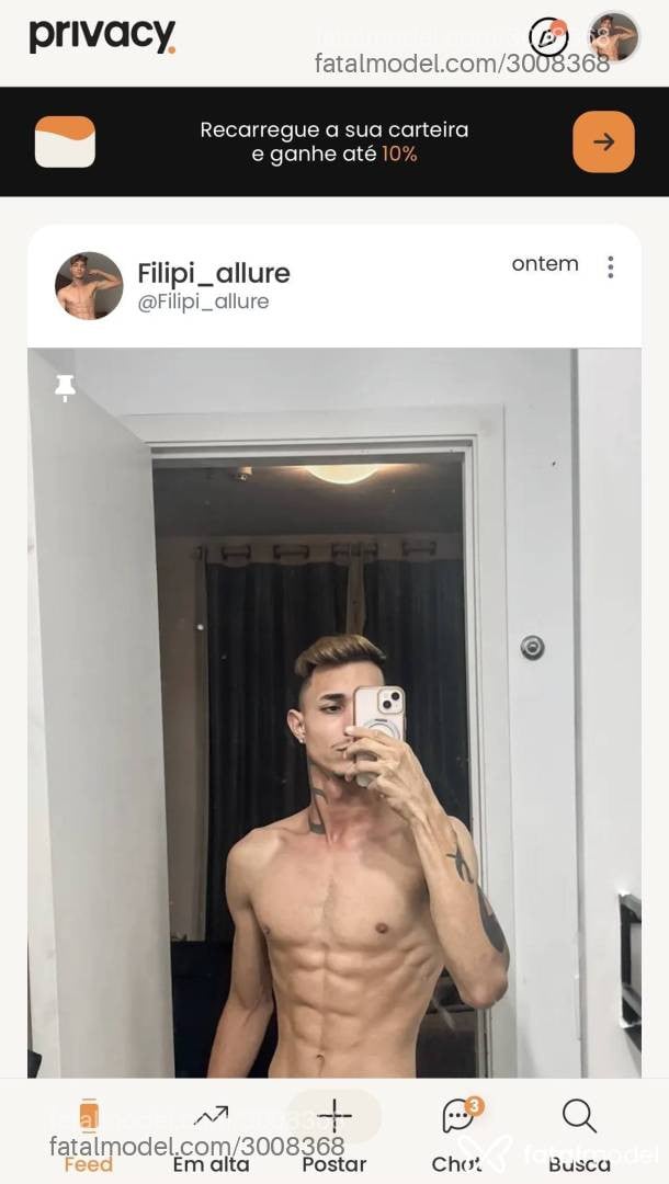 Acompanhante homem com cabelo castanho de olhos castanhos em Goiânia - Filipi Vallure