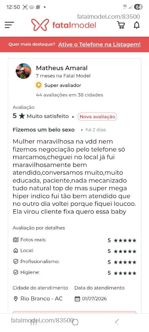 Acompanhante mulher loira (o) de olhos castanhos em Rio Branco - Fernanda Raquel