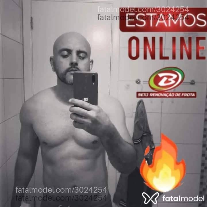Acompanhante homem sem cabelo de olhos castanhos - Kazaleleela