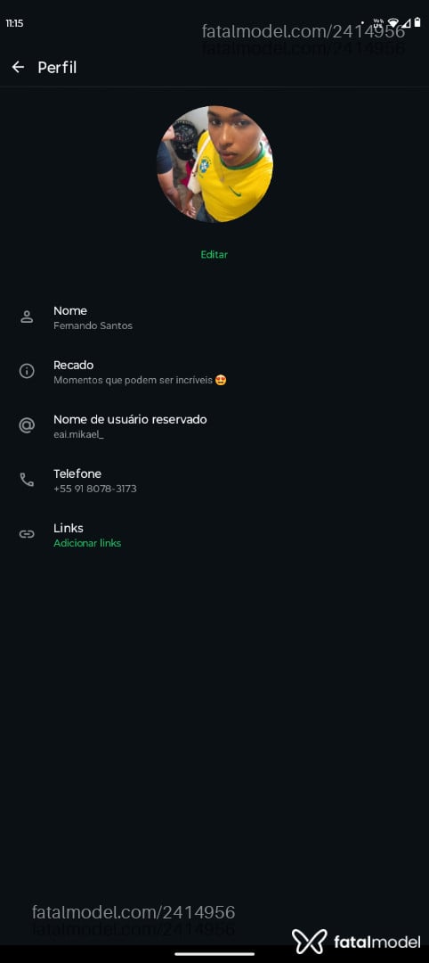 Acompanhante homem morena (o) de olhos castanhos em Castanhal Acompanhante homem morena (o) de olhos castanhos em Castanhal - Fernando Santos